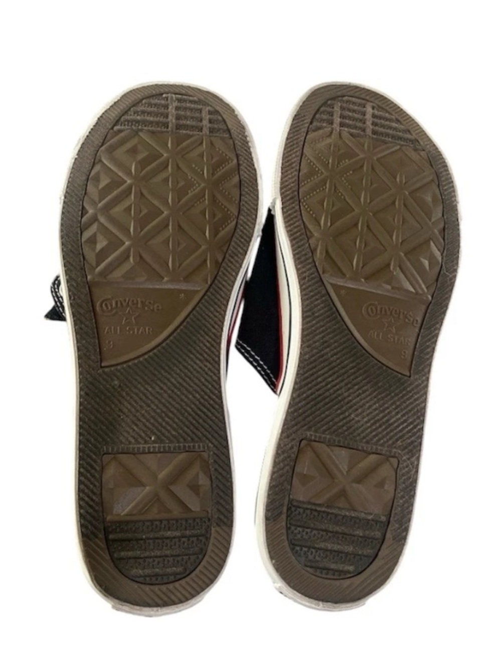 Vintage Converse All Star Cut Away Black Slides Sandals Shoes Women 11 Men 9 - Picture 7 of 9